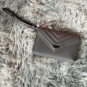 Elegant Gray Wristlet Clutch